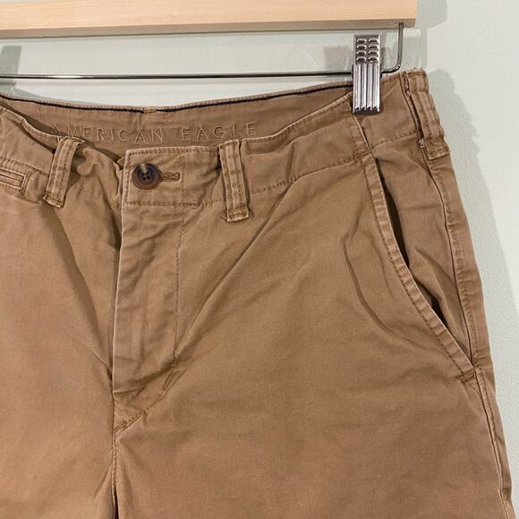 American Eagle Men's Khaki Next Level Flex Chino Shorts Size 30 - Picture 2 of 8